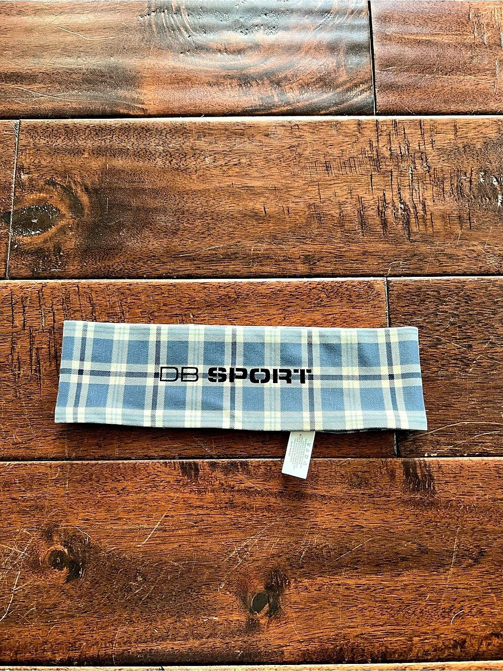 DDB SPORT Blue & White Plaid Hair Accessory